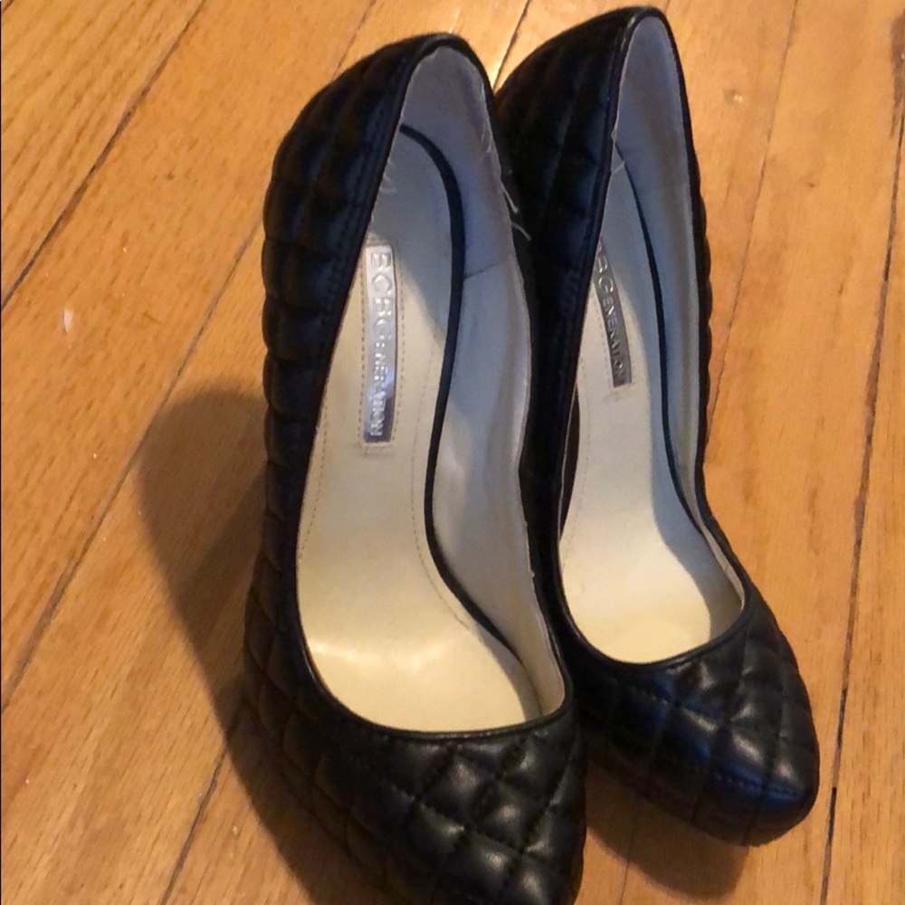 BCBG Quilted Leather Heels